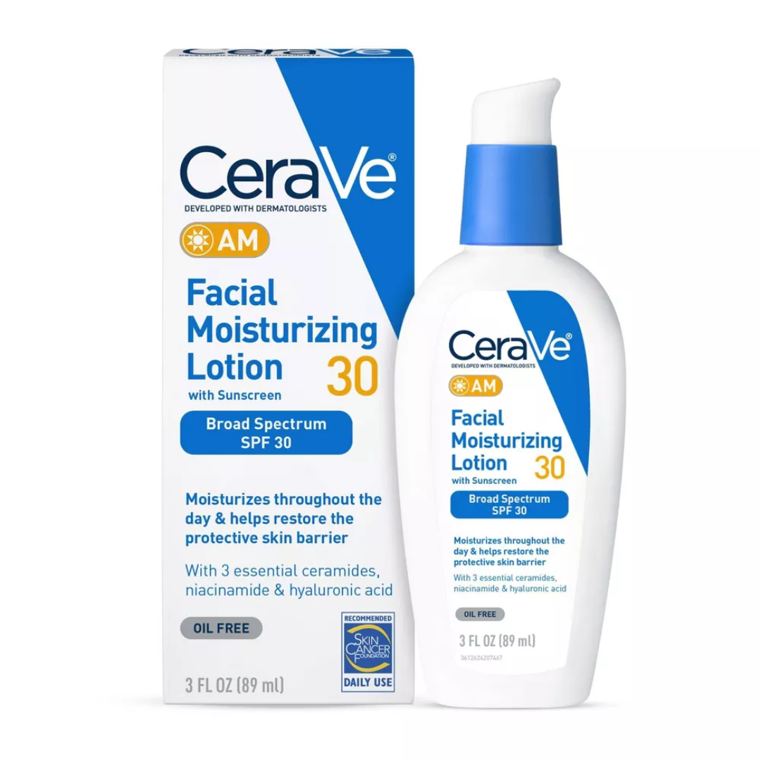 Recommended by Dermatologist CeraVe AM Facial Moisturizing Lotion
