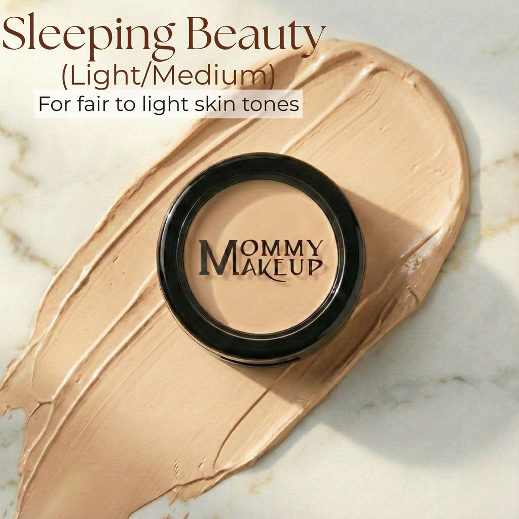 Mom's you've got to try this amazing all in one. For those mornings or moments the little ones have kept you up all night, or just want to feel better. Mommy's Little Helper Concealer, Eyeshadow Base & Face Cover Up - Sleeping Beauty (Light/Medium)